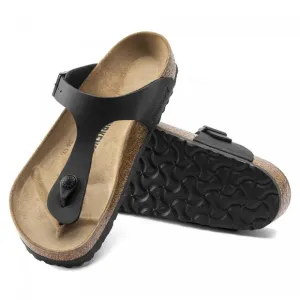 NWT Birkenstock Gizeh Birko Flor Black Sandals