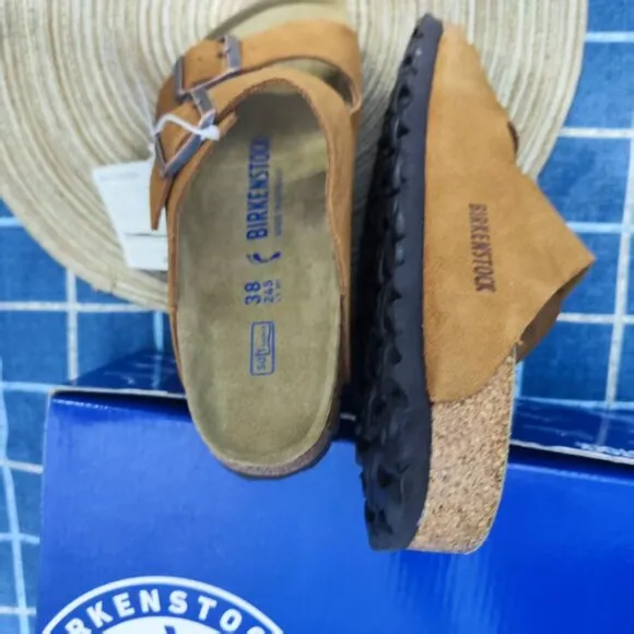 NWT🛴|🛴 Birkenstock Mayari Narrow Sandals - Truffle Suede w/ Luxury Kit