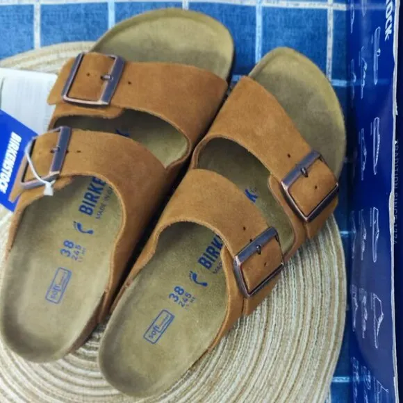 NWT🛴|🛴 Birkenstock Mayari Narrow Sandals - Truffle Suede w/ Luxury Kit
