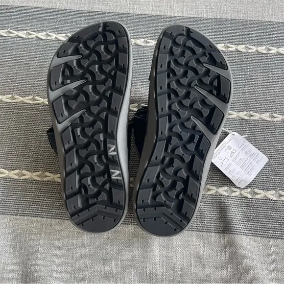 NWT Birkenstock Sahara Birko-Flor Women’s Sandals Black Size 37 US 6