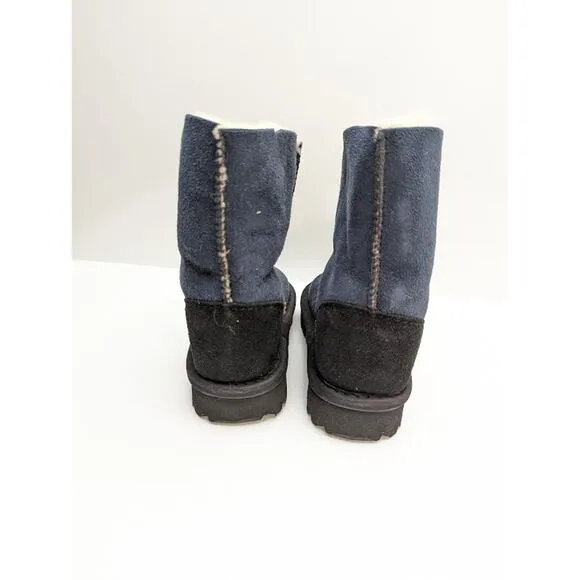 NWT Celtic and Co. Toddler sheepskin boots navy blue little kid 9 - 10