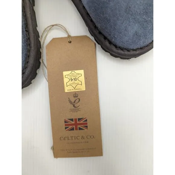 NWT Celtic and Co. Toddler sheepskin boots navy blue little kid 9 - 10