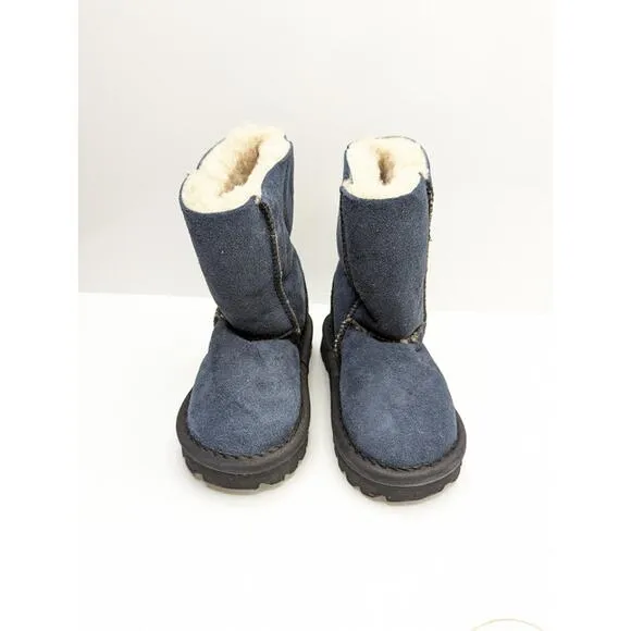 NWT Celtic and Co. Toddler sheepskin boots navy blue little kid 9 - 10
