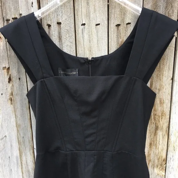 NWT Corey Lynn Calter Sleeveless Dress Wool Blend Black 6
