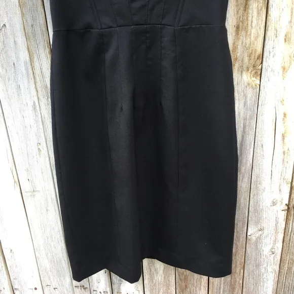 NWT Corey Lynn Calter Sleeveless Dress Wool Blend Black 6