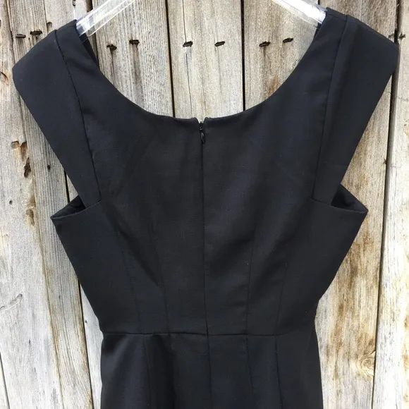 NWT Corey Lynn Calter Sleeveless Dress Wool Blend Black 6