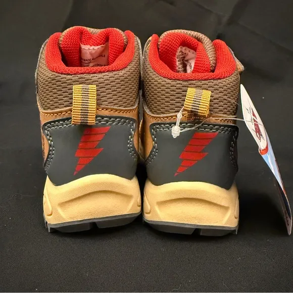 NWT Disney Car’s Brown and Red Lightning McQueen Boots Size 6