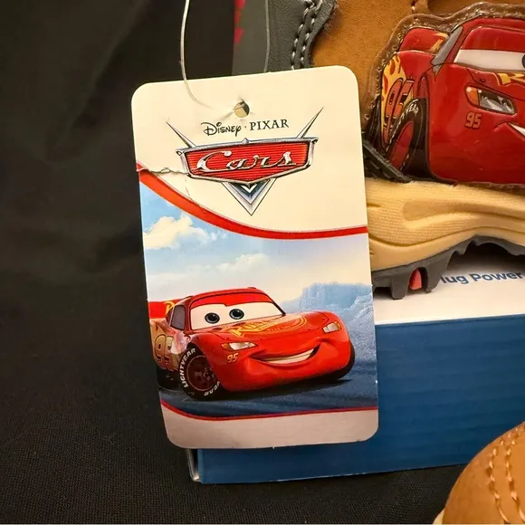 NWT Disney Car’s Brown and Red Lightning McQueen Boots Size 6