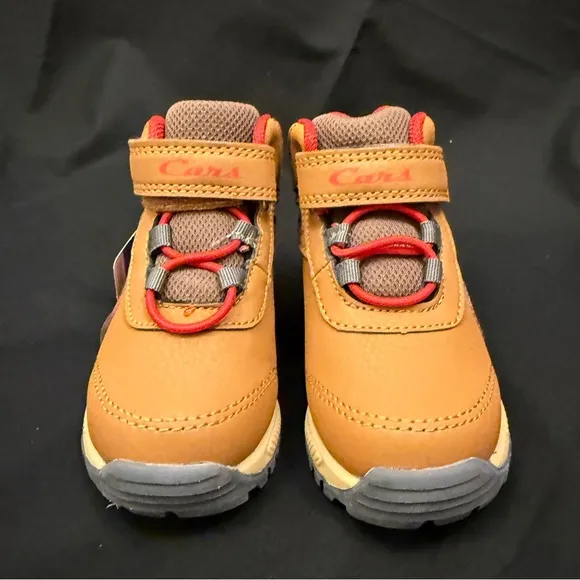NWT Disney Car’s Brown and Red Lightning McQueen Boots Size 6