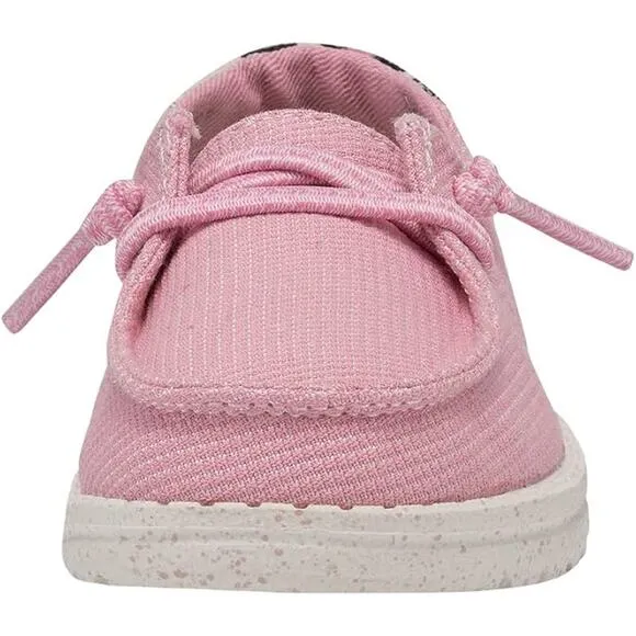 NWT Hey Dude Girl's Wendy Lace-Up Loafers - Size 5 T, Funk Bubblegum