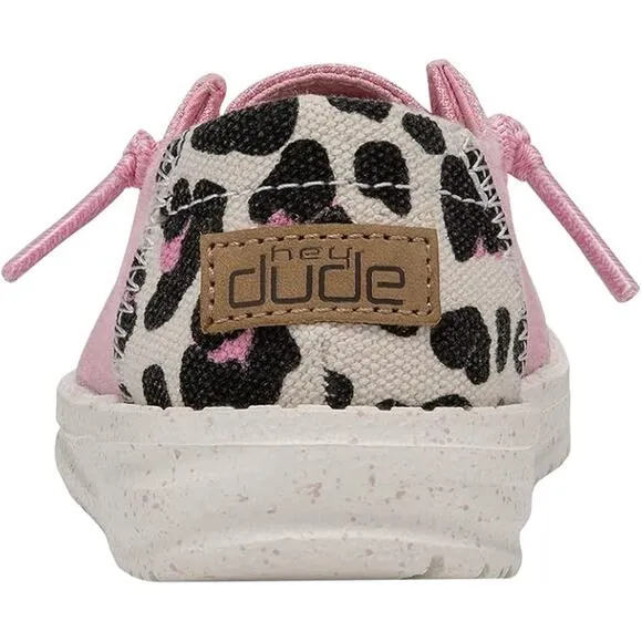 NWT Hey Dude Girl's Wendy Lace-Up Loafers - Size 5 T, Funk Bubblegum