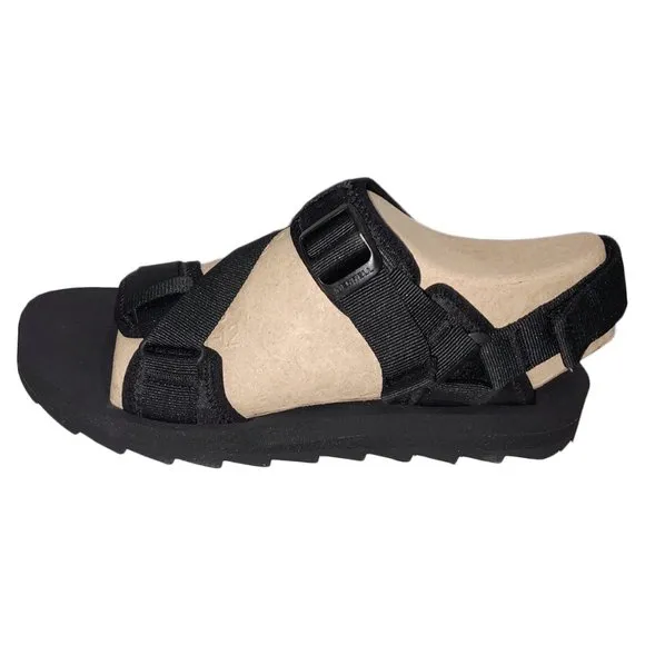 NWT MERRELL MSRP $84.99 MEN'S BLACK ALPINE STRAP SANDALS SIZE 12
