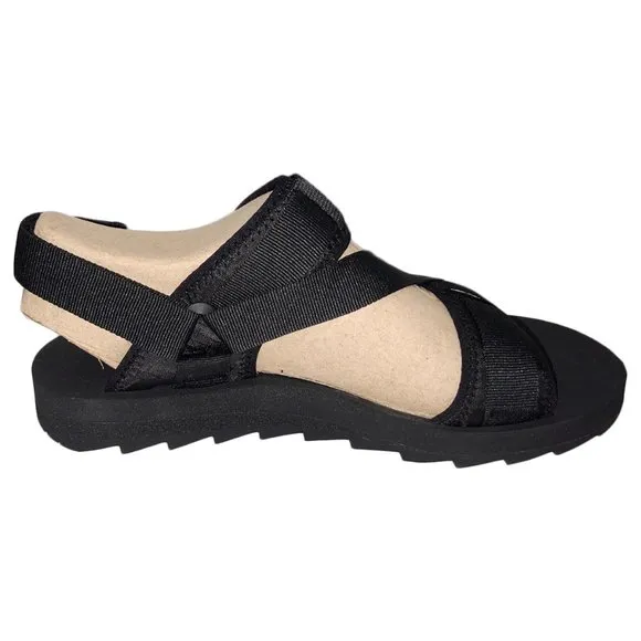 NWT MERRELL MSRP $84.99 MEN'S BLACK ALPINE STRAP SANDALS SIZE 12