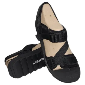 NWT MERRELL MSRP $84.99 MEN'S BLACK ALPINE STRAP SANDALS SIZE 12