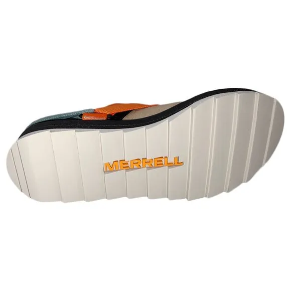 NWT MERRELL MSRP $84.99 MEN'S BLACK EXUBERANCE ORANGE ALPINE STRAP SANDALS