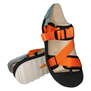 NWT MERRELL MSRP $84.99 MEN'S BLACK EXUBERANCE ORANGE ALPINE STRAP SANDALS