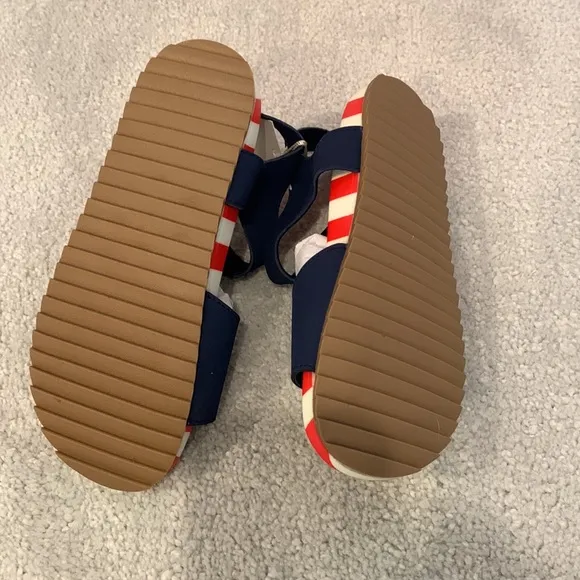 NWT Mini Boden Shark Swim Coverup and Sandals