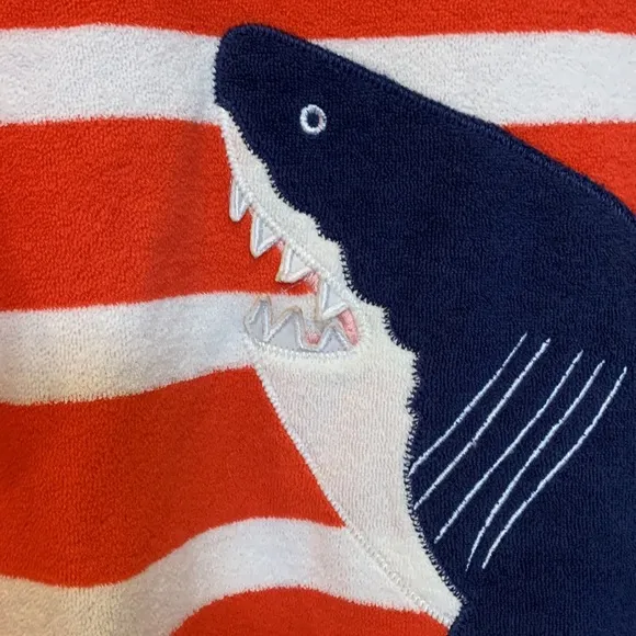 NWT Mini Boden Shark Swim Coverup and Sandals