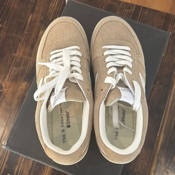 NWT Rag &amp; Bone Retro Court Sneakers - Light Sand