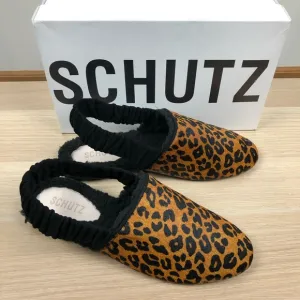 NWT Schutz Pompey Genuine Calf Hair Slingback Flat