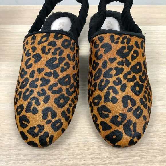 NWT Schutz Pompey Genuine Calf Hair Slingback Flat