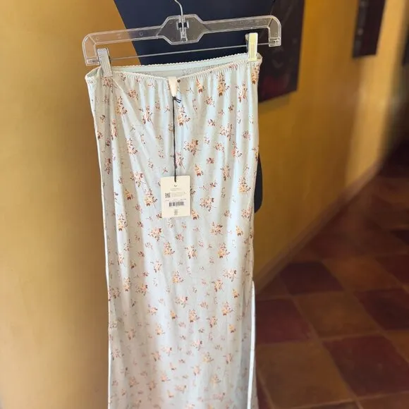 NWT Spell Fleur Bias Skirt – Teapot Blue – Size S