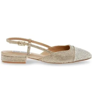 NWT Steve Madden Champagne Embellished Belinda Flats