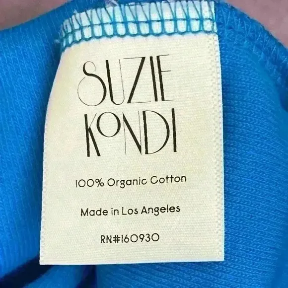 *NWT* SUZIE KONDI Asti T-Shirt Dress in Beach Terry size M color Hawaiian Ocean