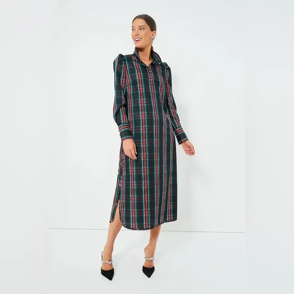 NWT Tuckernuck Maxi Highland Tartan Demy Dress