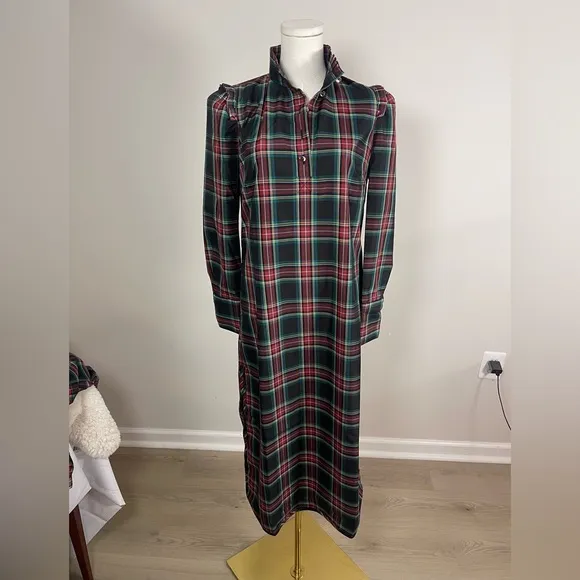 NWT Tuckernuck Maxi Highland Tartan Demy Dress