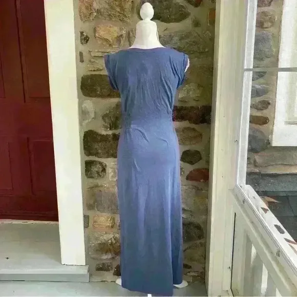 NWT White House Black Market Sleeveless Smocked Slub Maxi Dress $120 Womens XS
