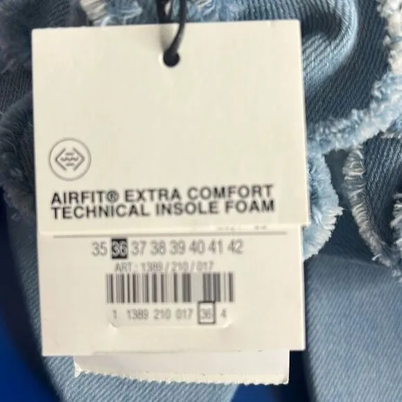 NWT Zara Floral Denim Heels Sandals