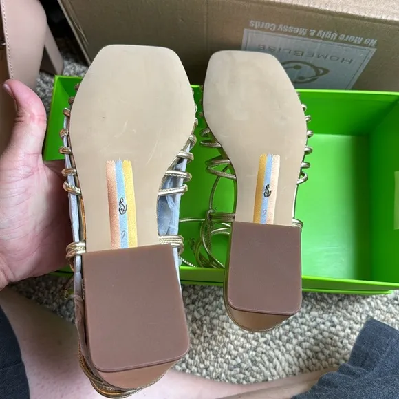 NWTIB - Sam Edelman Women's Westley Sandal, Heeled Sandal, Gold - Size 7 😍😍