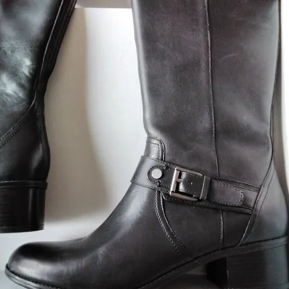 NWTs ~ Worn Once in the House! Bandolino Leather Boots - size 8 1/2