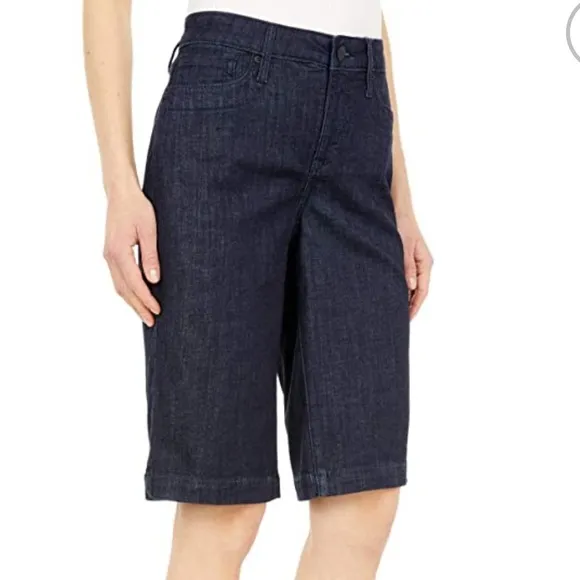 NYDJ Tailored Denim Bermuda Shorts in Lightweight Rinse