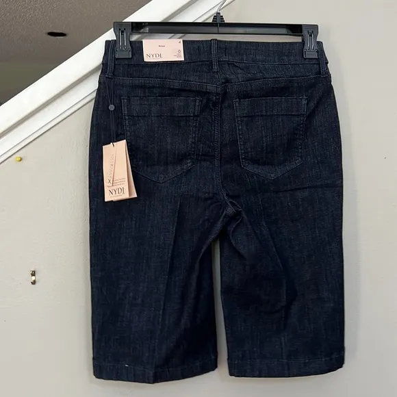 NYDJ Tailored Denim Bermuda Shorts in Lightweight Rinse