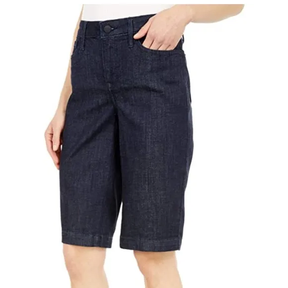 NYDJ Tailored Denim Bermuda Shorts in Lightweight Rinse