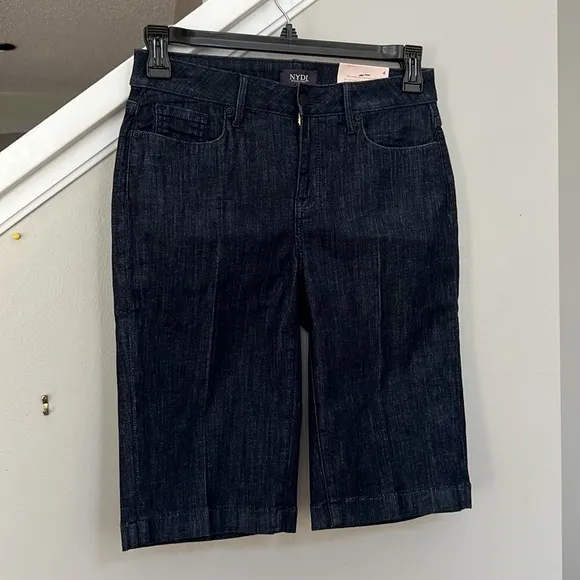 NYDJ Tailored Denim Bermuda Shorts in Lightweight Rinse