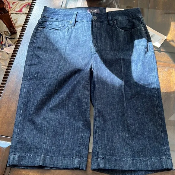 NYDJ Tailored Denim Bermuda Shorts in Lightweight Rinse