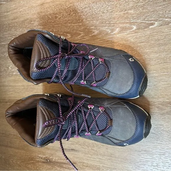 Oboz Sapphire Mid Waterproof Lace Hiking Boots 8