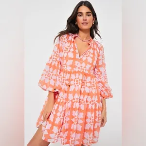 Oliphant Exclusive Tigerlily Balloon Sleeve Short Dress