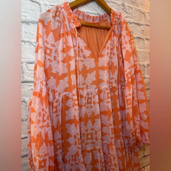 Oliphant Exclusive Tigerlily Balloon Sleeve Short Dress