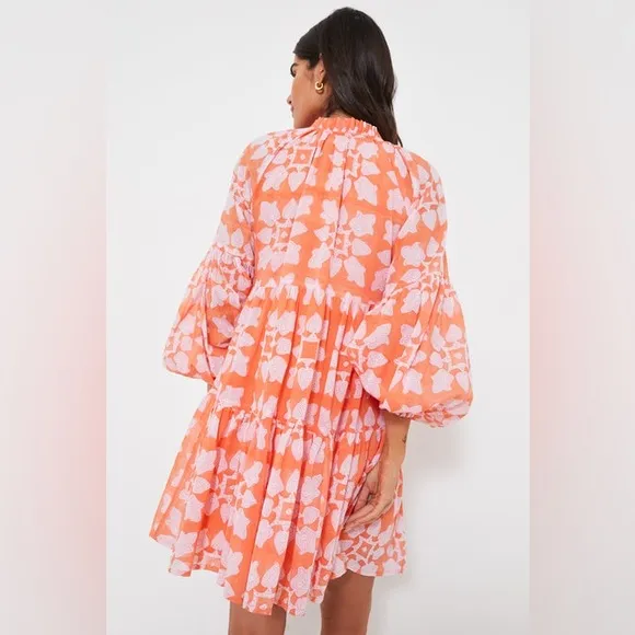 Oliphant Exclusive Tigerlily Balloon Sleeve Short Dress
