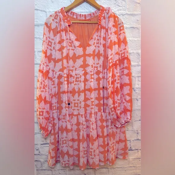 Oliphant Exclusive Tigerlily Balloon Sleeve Short Dress