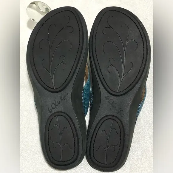 Olukai Haiku Elua Leather Flip Flops