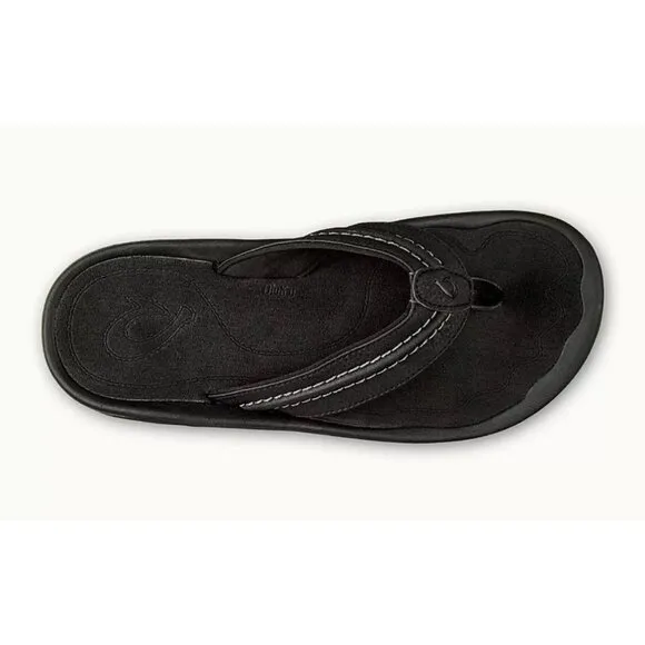 OLUKAI HOKUA WATER RESISTANT Sandals HOKUA-10161 BLACK DARK SHADOW
