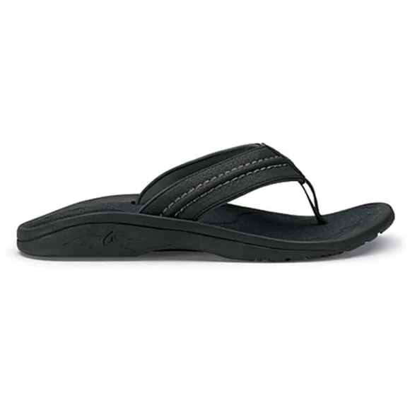 OLUKAI HOKUA WATER RESISTANT Sandals HOKUA-10161 BLACK DARK SHADOW