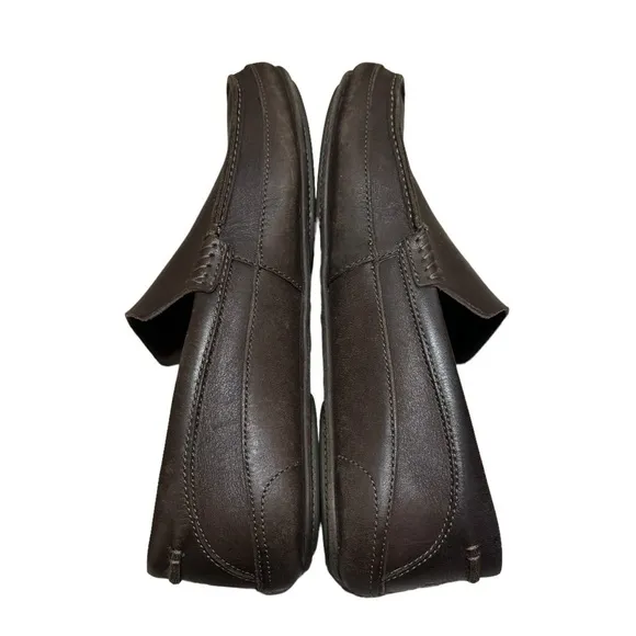 Olukai Men’s Kulana Leather Brown Loafer shoes Size 9