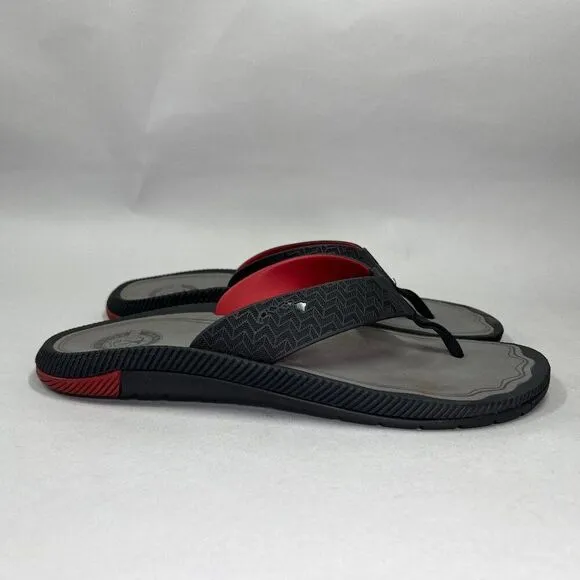 OluKai Men's Size 13.5 Awiki Hawaiian Lifeguard Association Beach Sandals