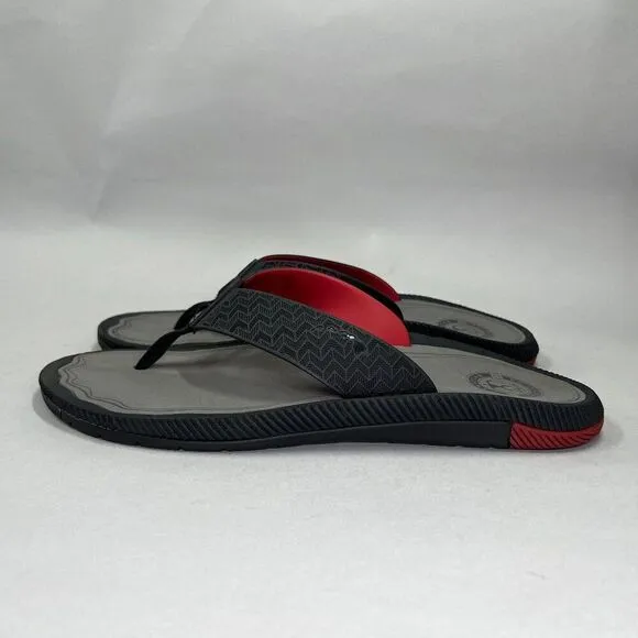 OluKai Men's Size 13.5 Awiki Hawaiian Lifeguard Association Beach Sandals